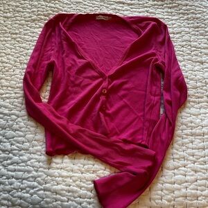 Good American button up sweater